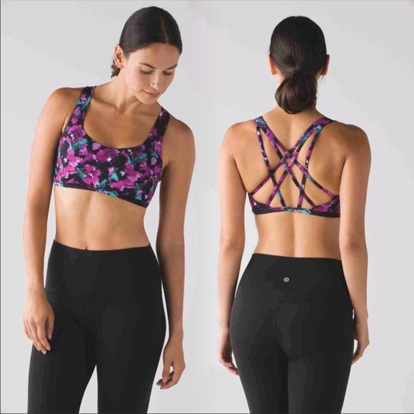Lululemon Free to Be Tranquil Midnight Bloom Bra - Picture 1 of 3